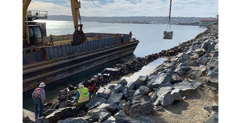Port of San Diego and ECOncrete begin pilot project to boost coastal infrastructure and ecosystems on Harbor Island