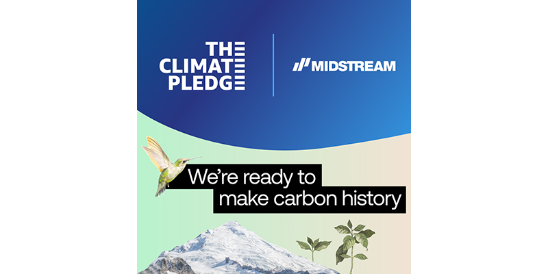 Midstream Lighting joins The Climate Pledge – co-founded by Amazon and Global Optimism – to help tackle climate change