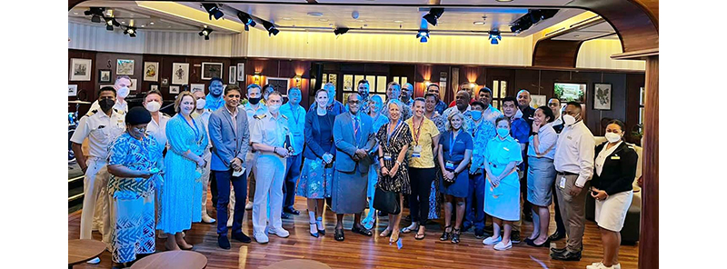 Fiji welcomes first cruise ship since pandemic