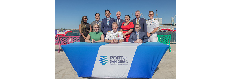 U.S. Navy and Port of San Diego sign first-of-its-kind agreement to generate millions for electrification projects around San Diego Bay
