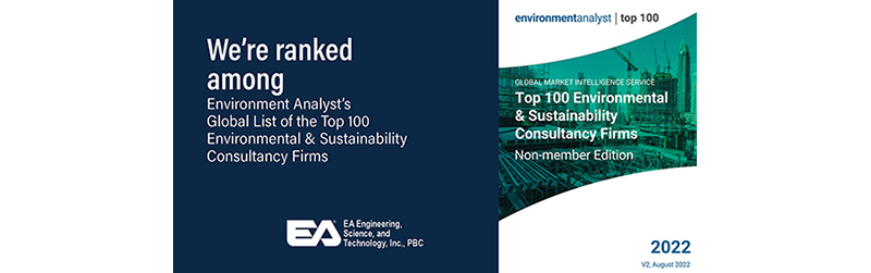 EA ranked 31 among Top 100 Environmental and Sustainability Consultancy Firms