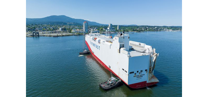 VinFast vehicles arrive at Port of Nanaimo