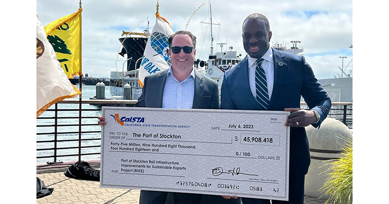 Port of Stockton awarded $45.9 million grant