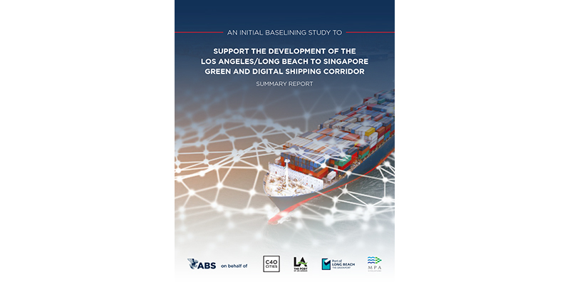 New study forecasts benefits along green, digital shipping corridor between Ports of Singapore, LA, and Long Beach